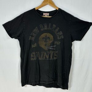 Vintage Junk Food T-Shirt New Orleans Saints USA Medium Trashed Single Stitch